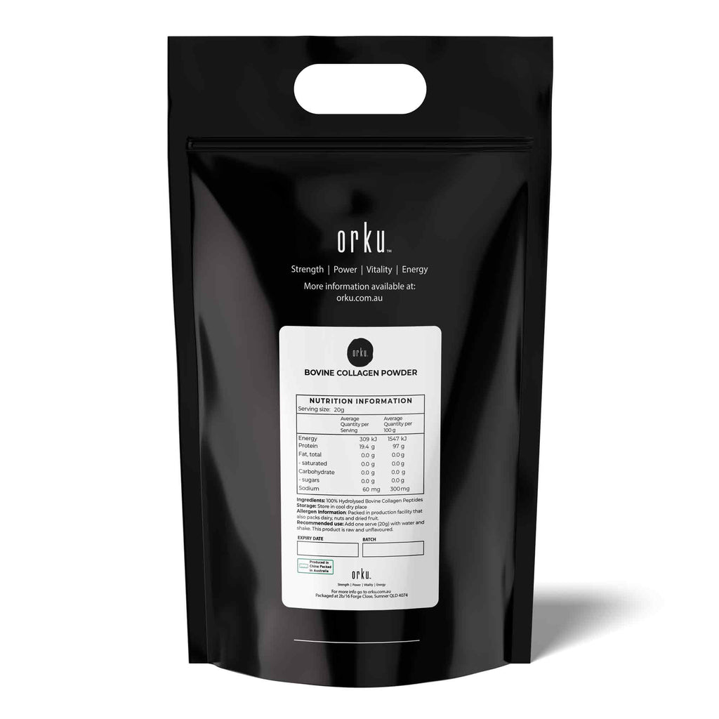 NNEDSZ 10Kg Collagen Powder - Bovine Hydrolysate Protein Peptide Supplement Unflavoured
